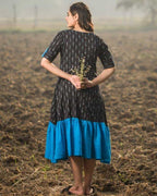 Ocean Black Frill Dress