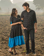 Ocean Black Frill Family