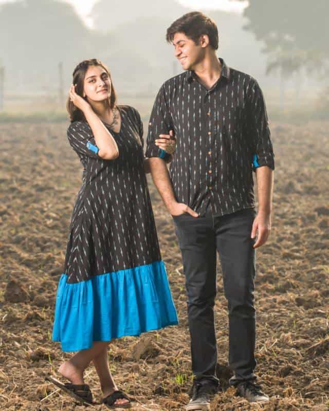 Ocean Black Frill Family