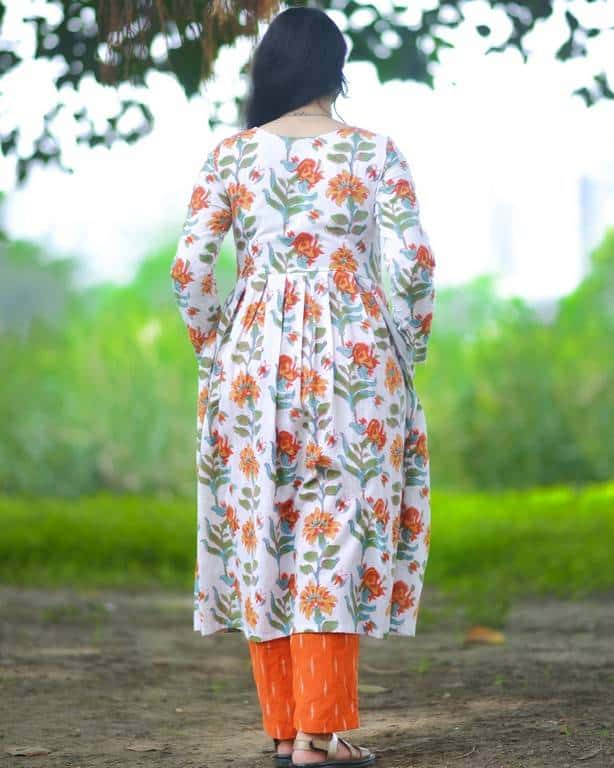 Orchid White Nursing Kurta