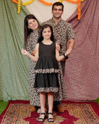 Black Aztec Jacket Family Set