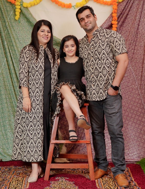 Black Aztec Jacket Family Set