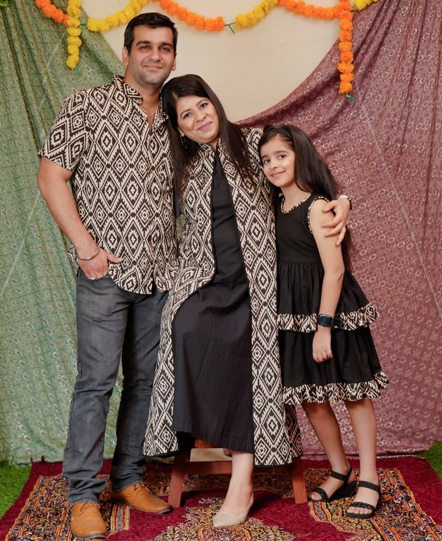 Black Aztec Jacket Family Set