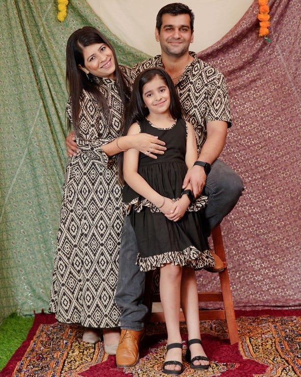 Black Aztec Jacket Family Set