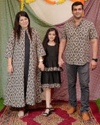 Black Aztec Jacket Family Set