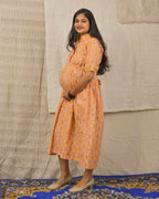 Dusty Orange Maternity Dress