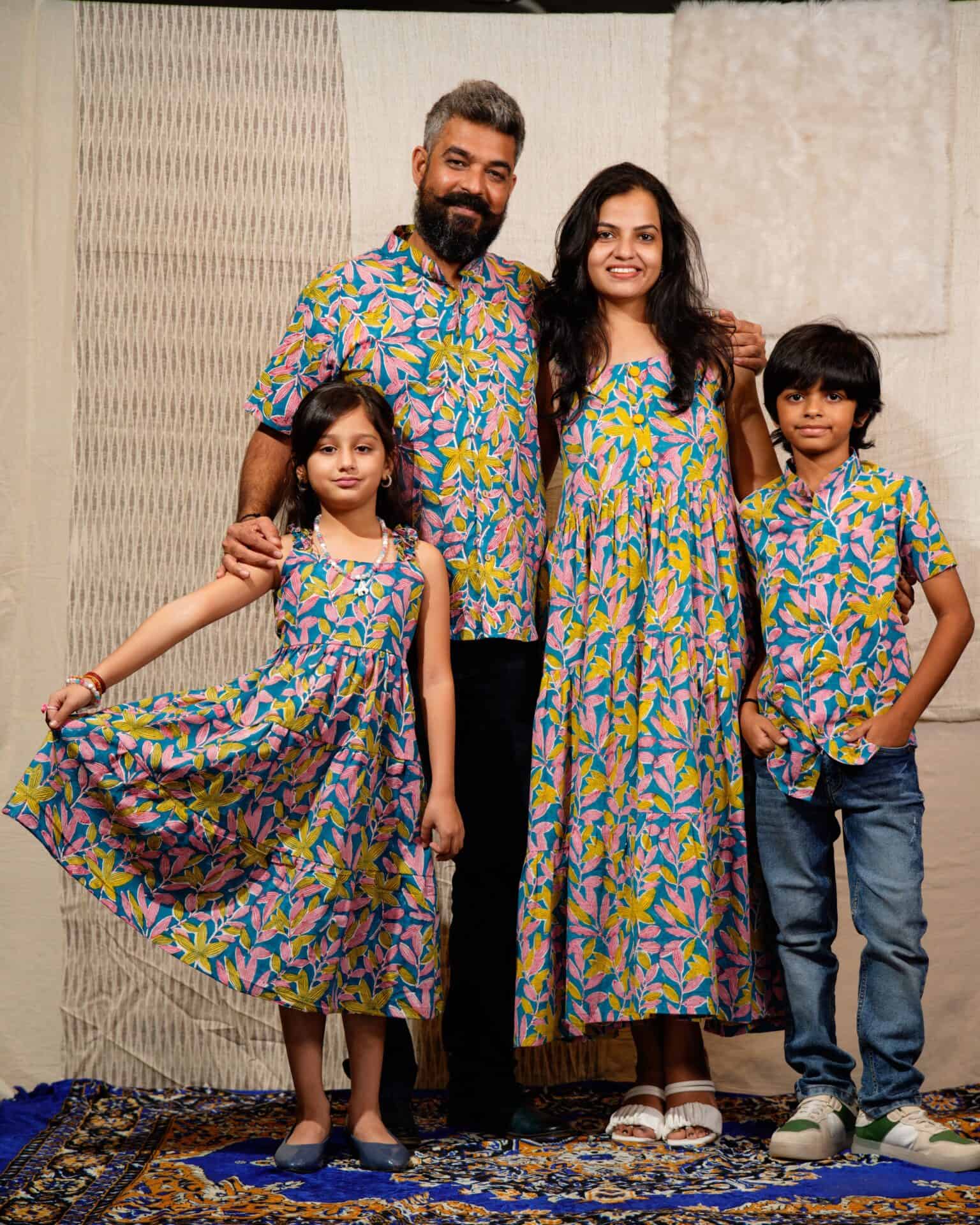 Tulip Vine Long Frill Family Set