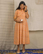 Dusty Orange Maternity Dress