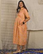 Dusty Orange Maternity Dress
