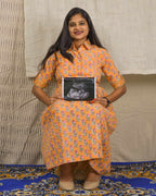 Dusty Orange Maternity Dress
