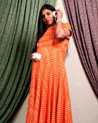 Arctic Orange Maternity Dress