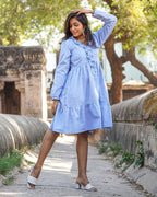 Sapphire Swirls Dress