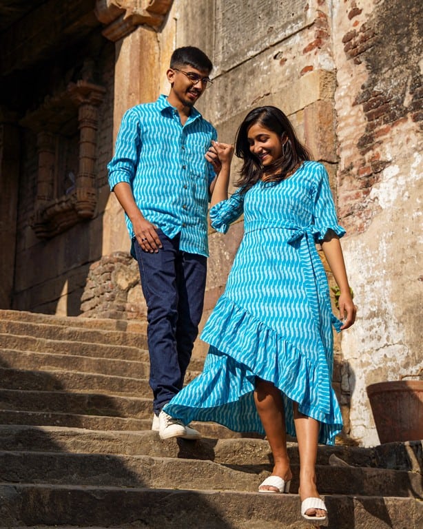 Berry Blue Senorita Ikat Family Set Main image