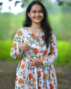 Orchid White Nursing Kurta