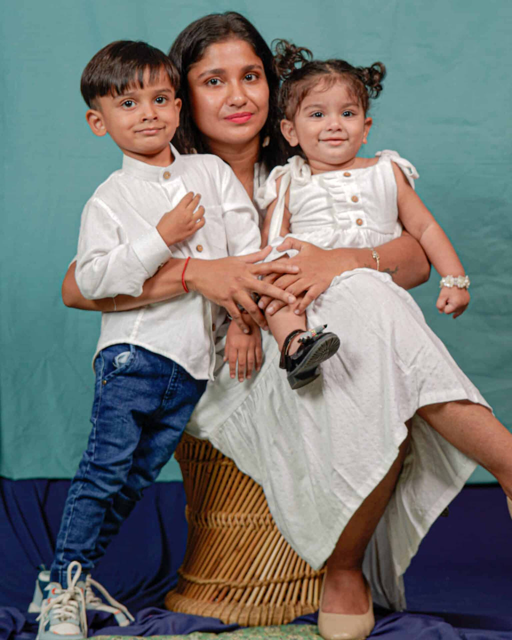 Starry White Short Family Set