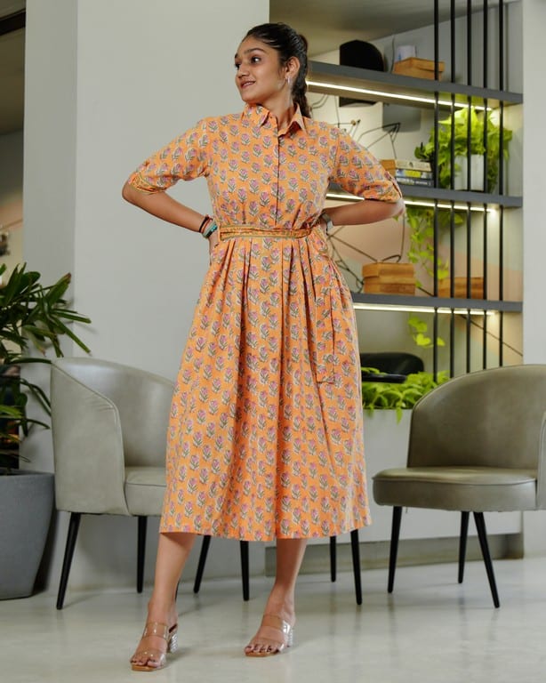 Dusty Orange Dress