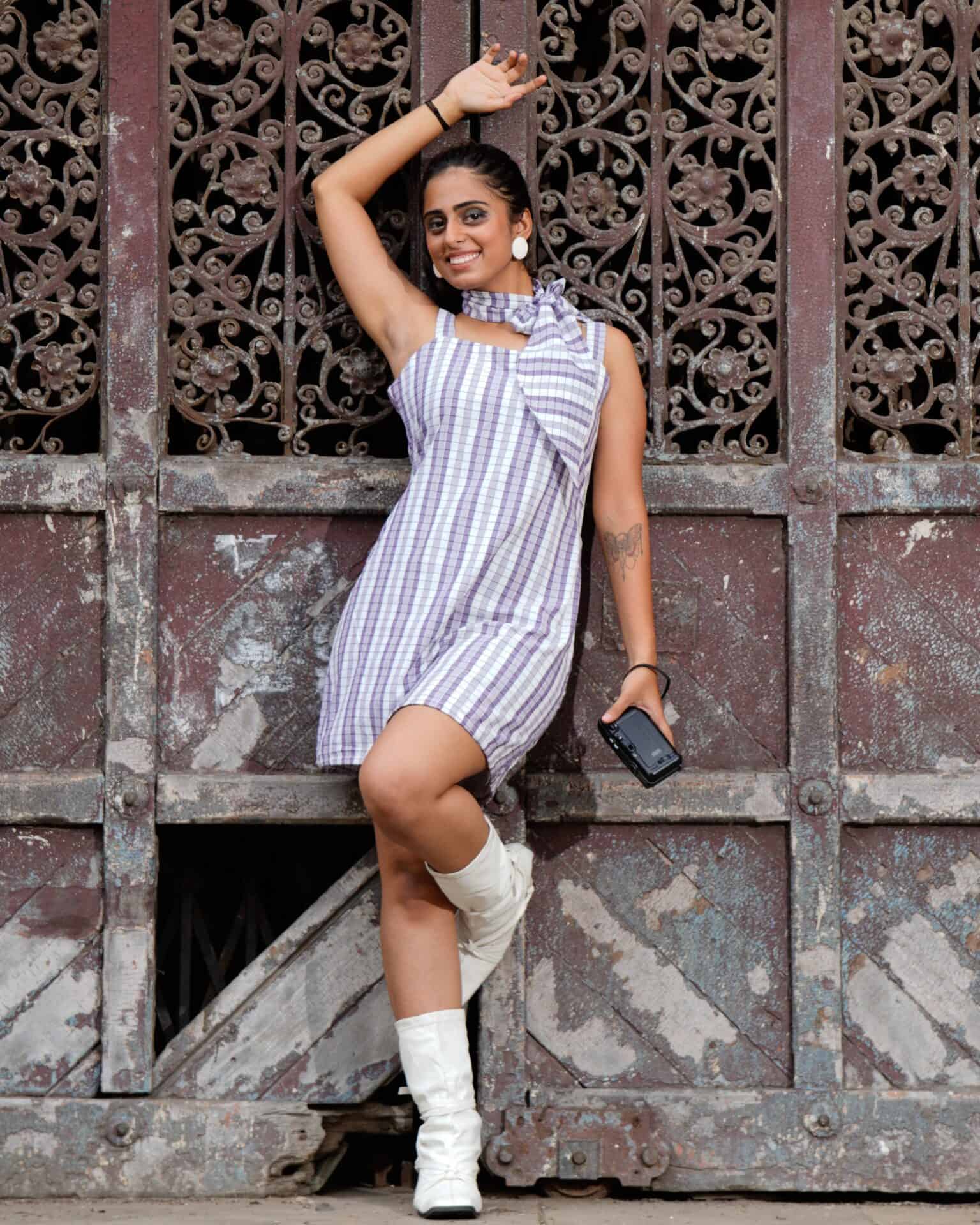Purple Petunia Retro Dress