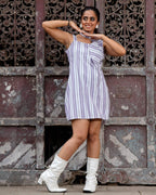 Purple Petunia Retro Dress