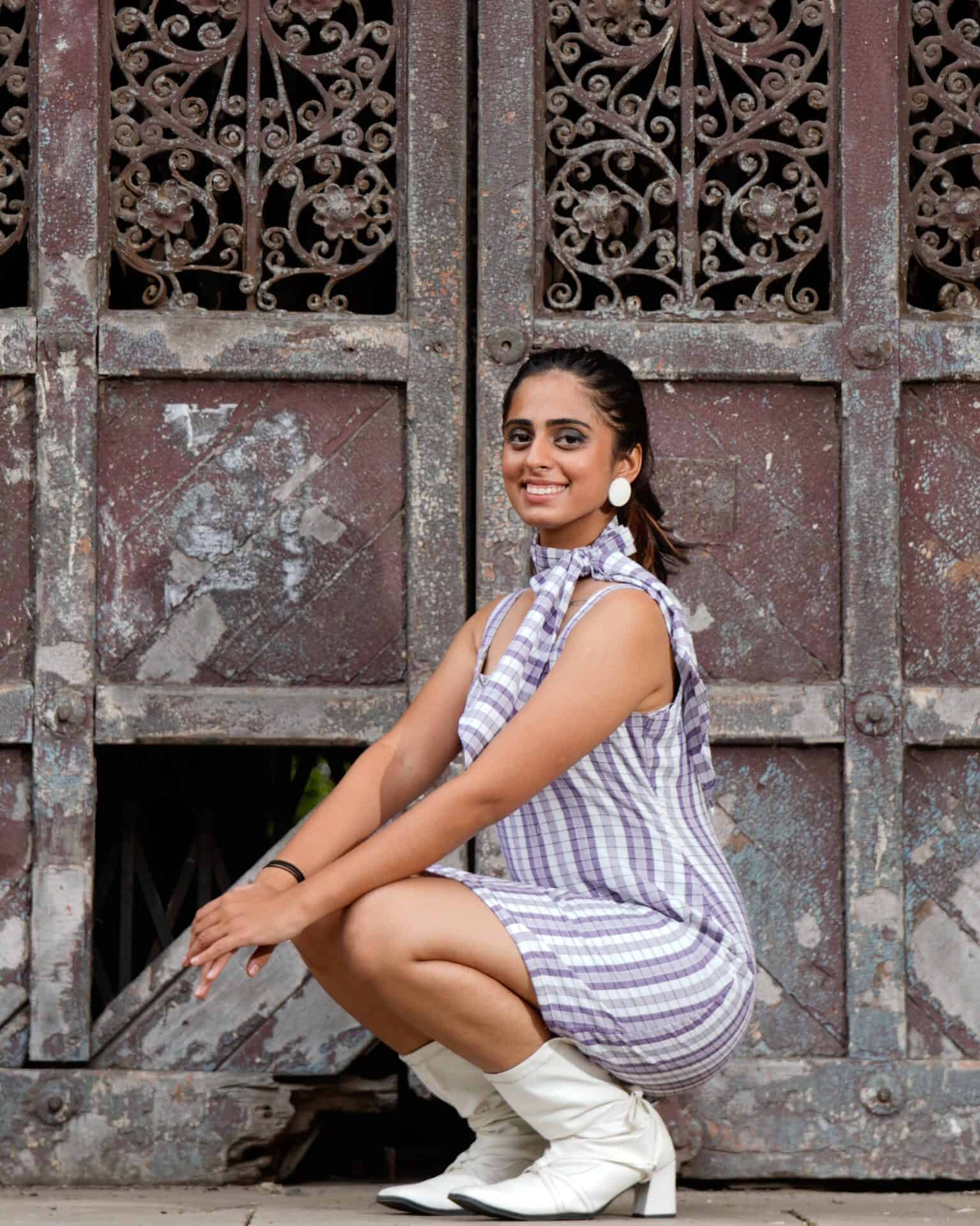 Purple Petunia Retro Dress