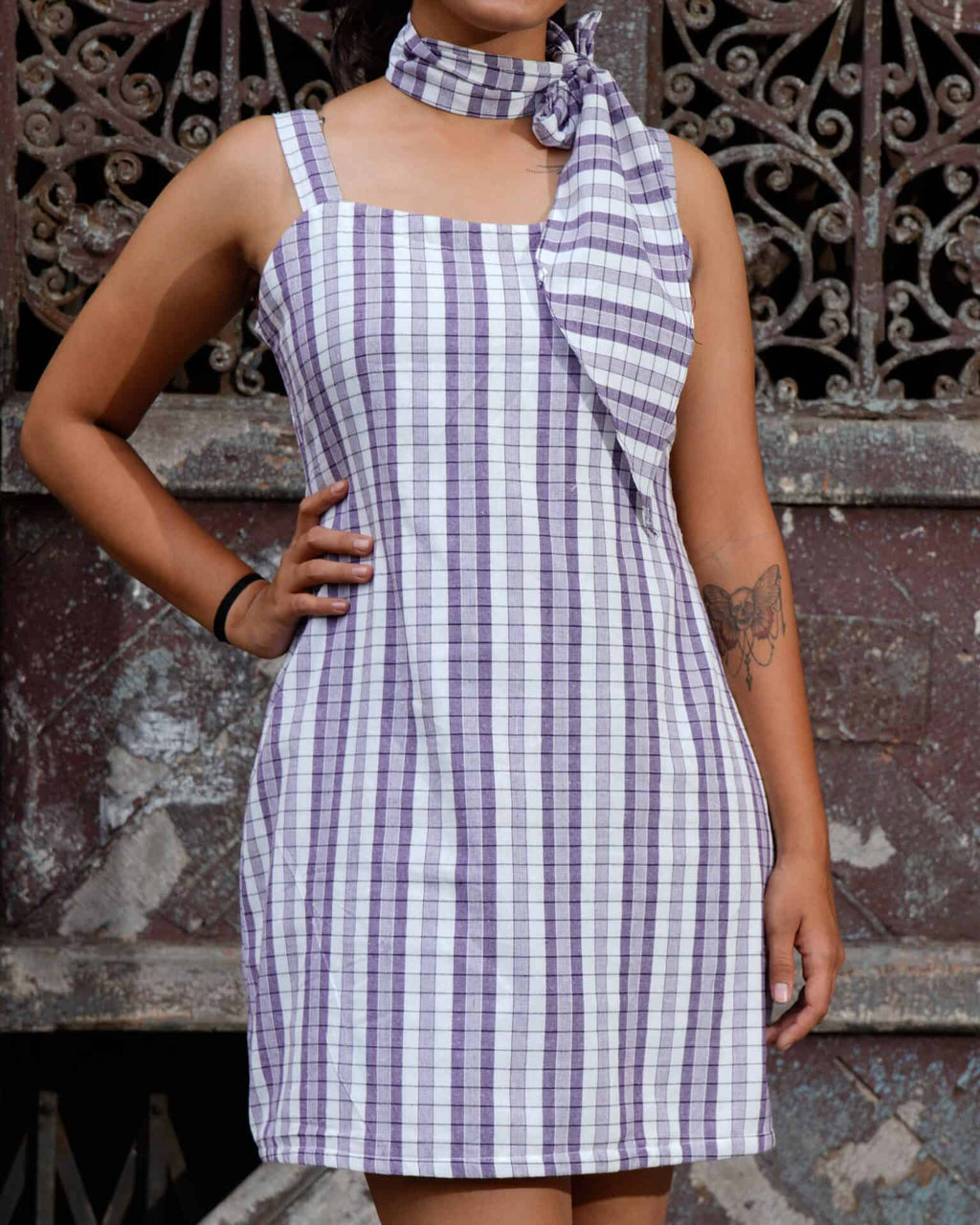 Purple Petunia Retro Dress