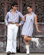 Purple Petunia Retro Couple