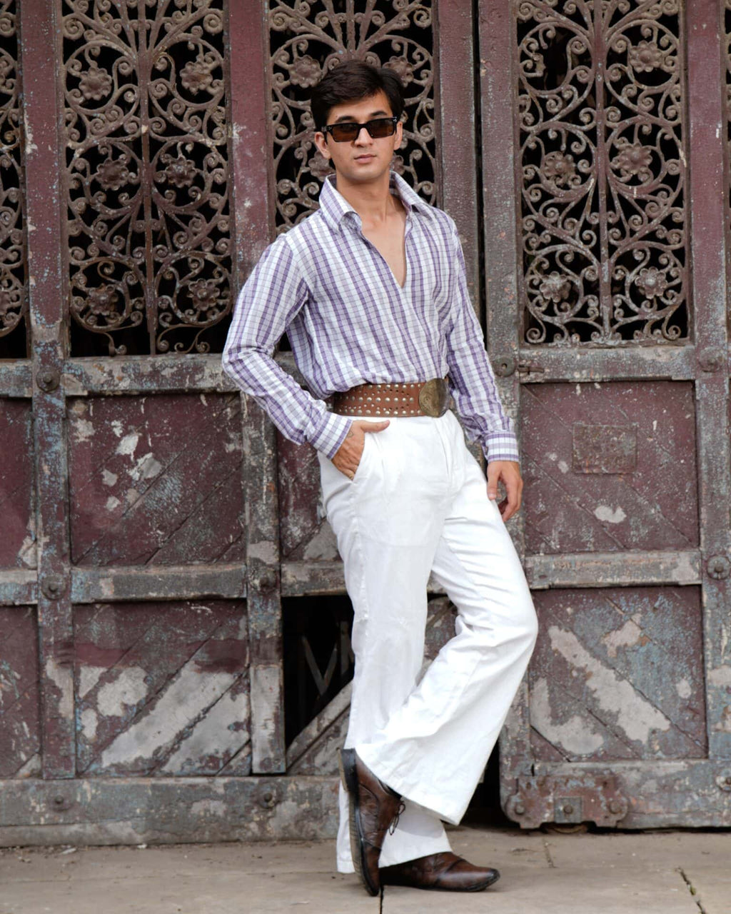 Purple Petunia Retro Shirt