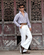 Purple Petunia Retro Shirt