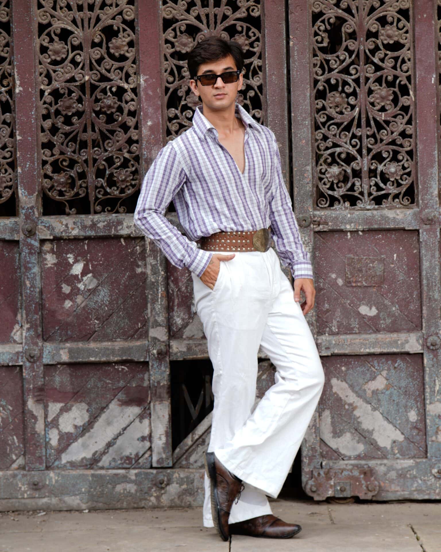 Purple Petunia Retro Shirt