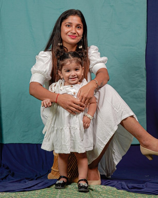 Starry White Mother Daughter Twinning Main image