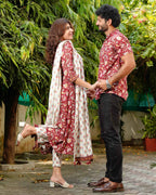 Maroon Lily Suit Family Set
