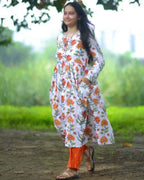 Orchid White Nursing Kurta