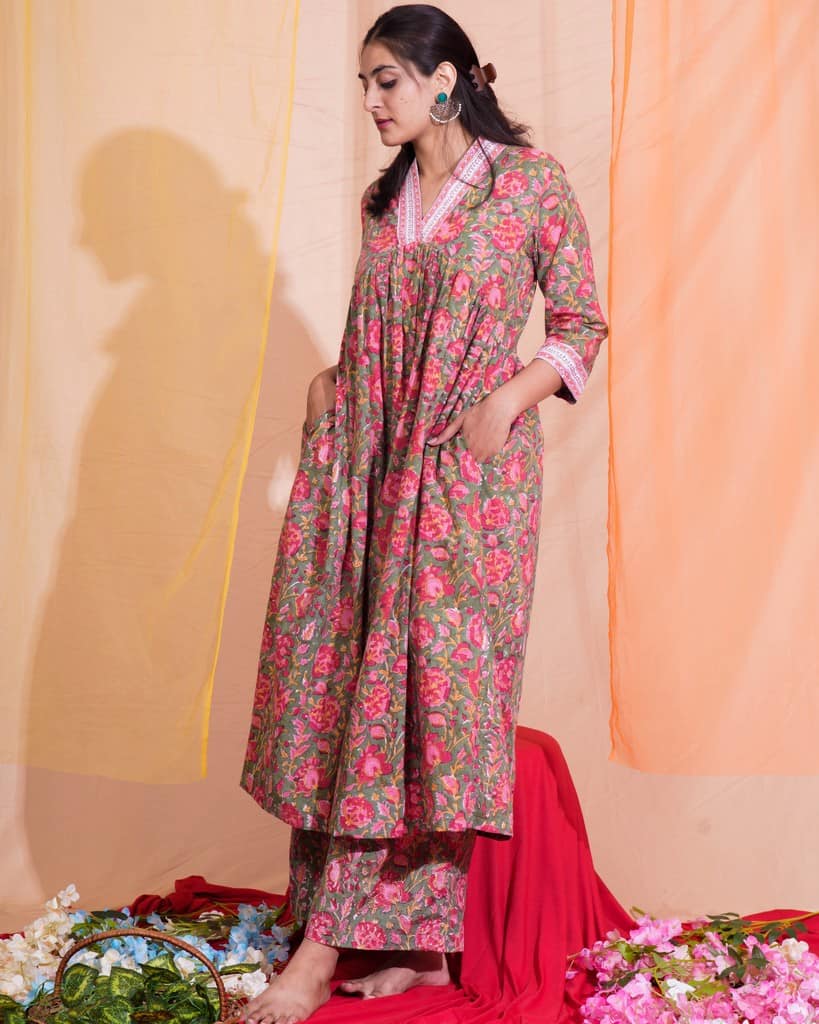 Basil Floral Co-ord Set