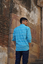 Berry Blue Ikat Shirt