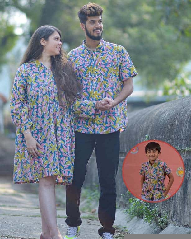 Tulip Vine Shirt Family Set