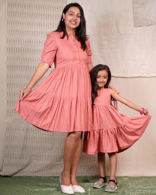 Starry Pink Mother Daughter Twinning Main image