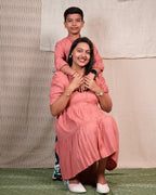 Starry Pink Mother Son Twinning