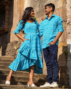Berry Blue Senorita Ikat Family Set