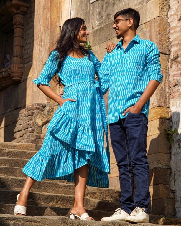 Berry Blue Senorita Ikat Family Set