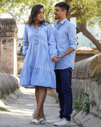 Sapphire Swirls Couple Set