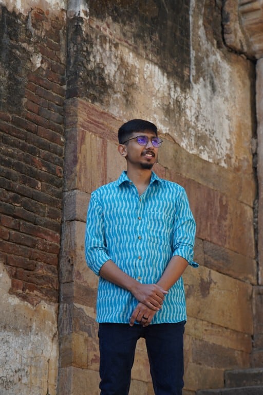Berry Blue Ikat Shirt