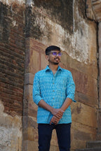 Berry Blue Ikat Shirt