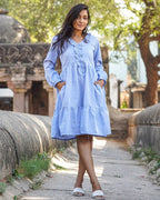 Sapphire Swirls Dress
