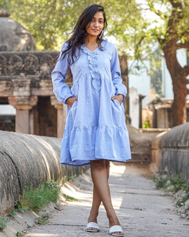 Sapphire Swirls Dress