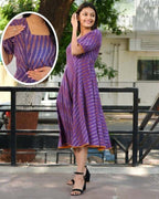 Wisteria Purple Nursing Dress