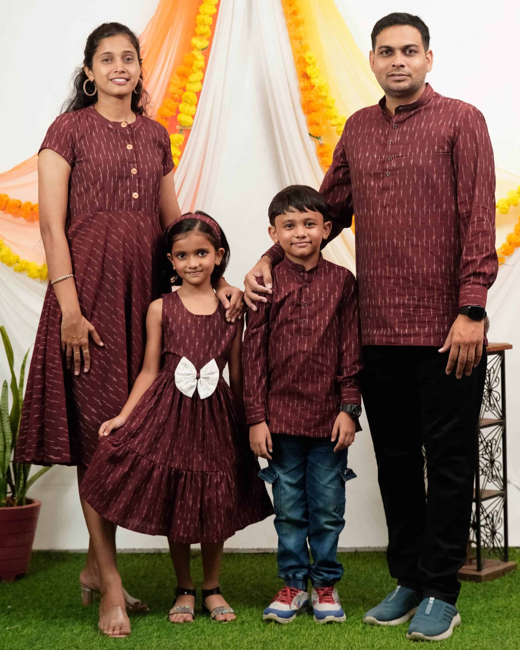 Maroon Glorious Family Set