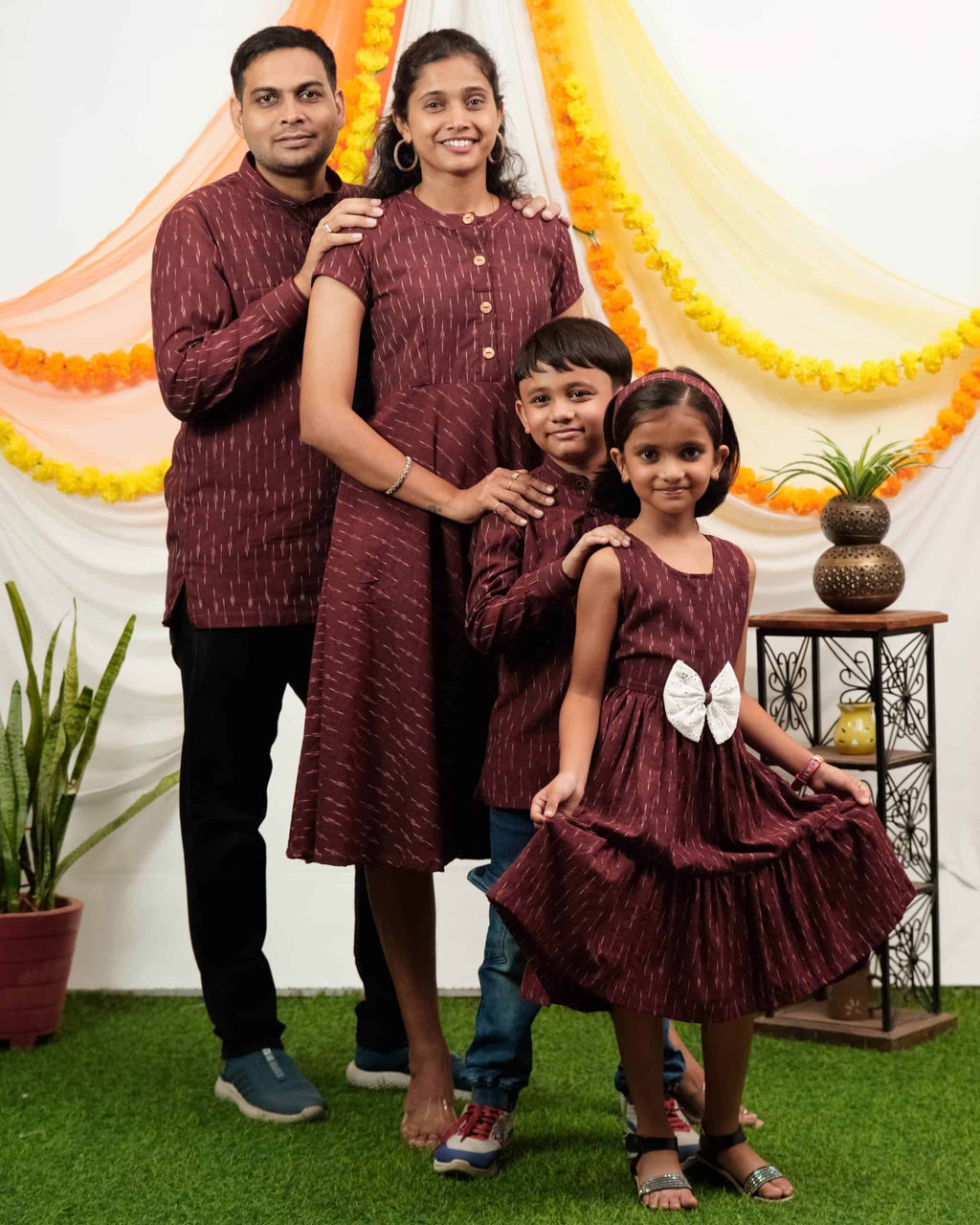 Maroon Glorious Family Set