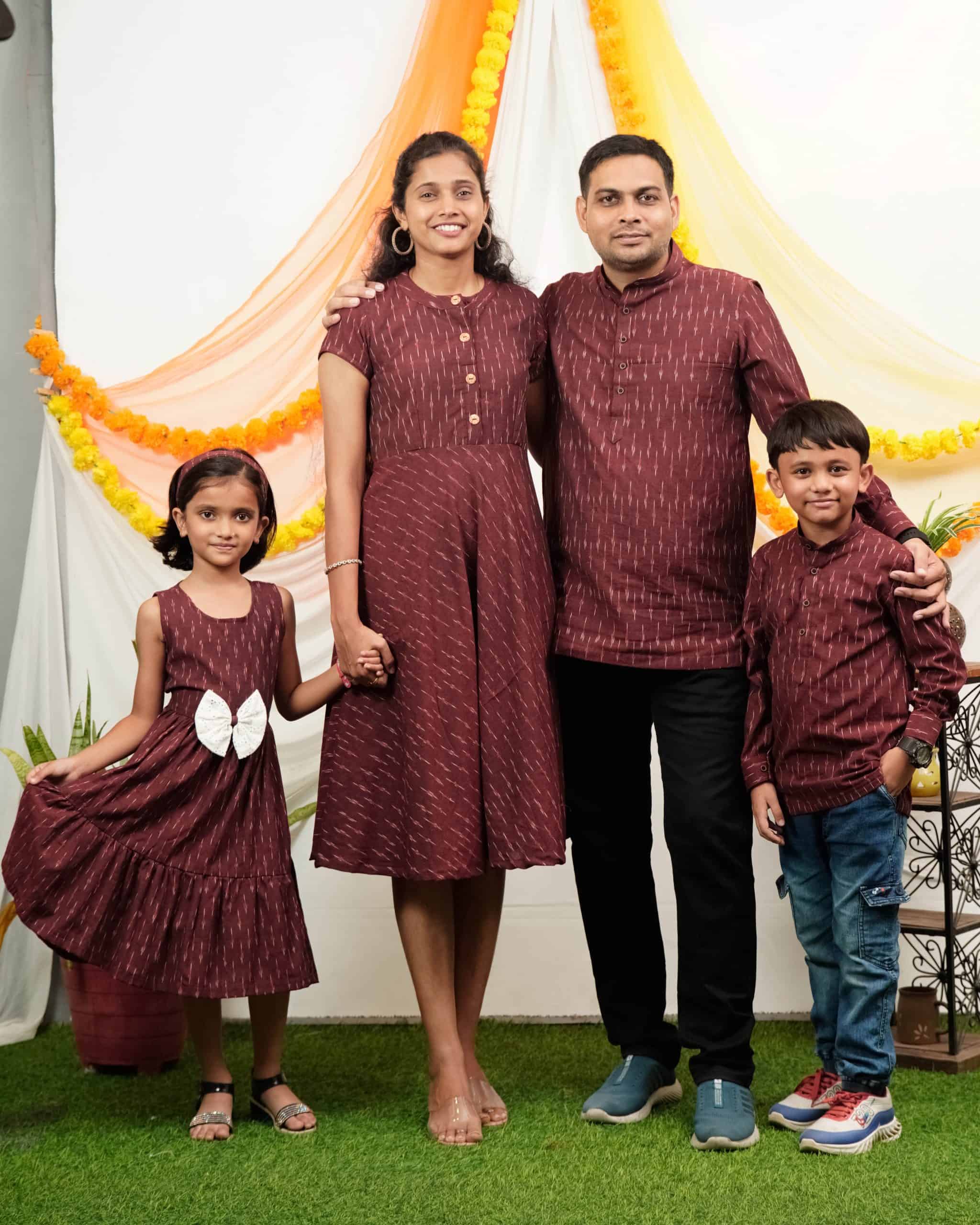 Maroon Glorious Family Set