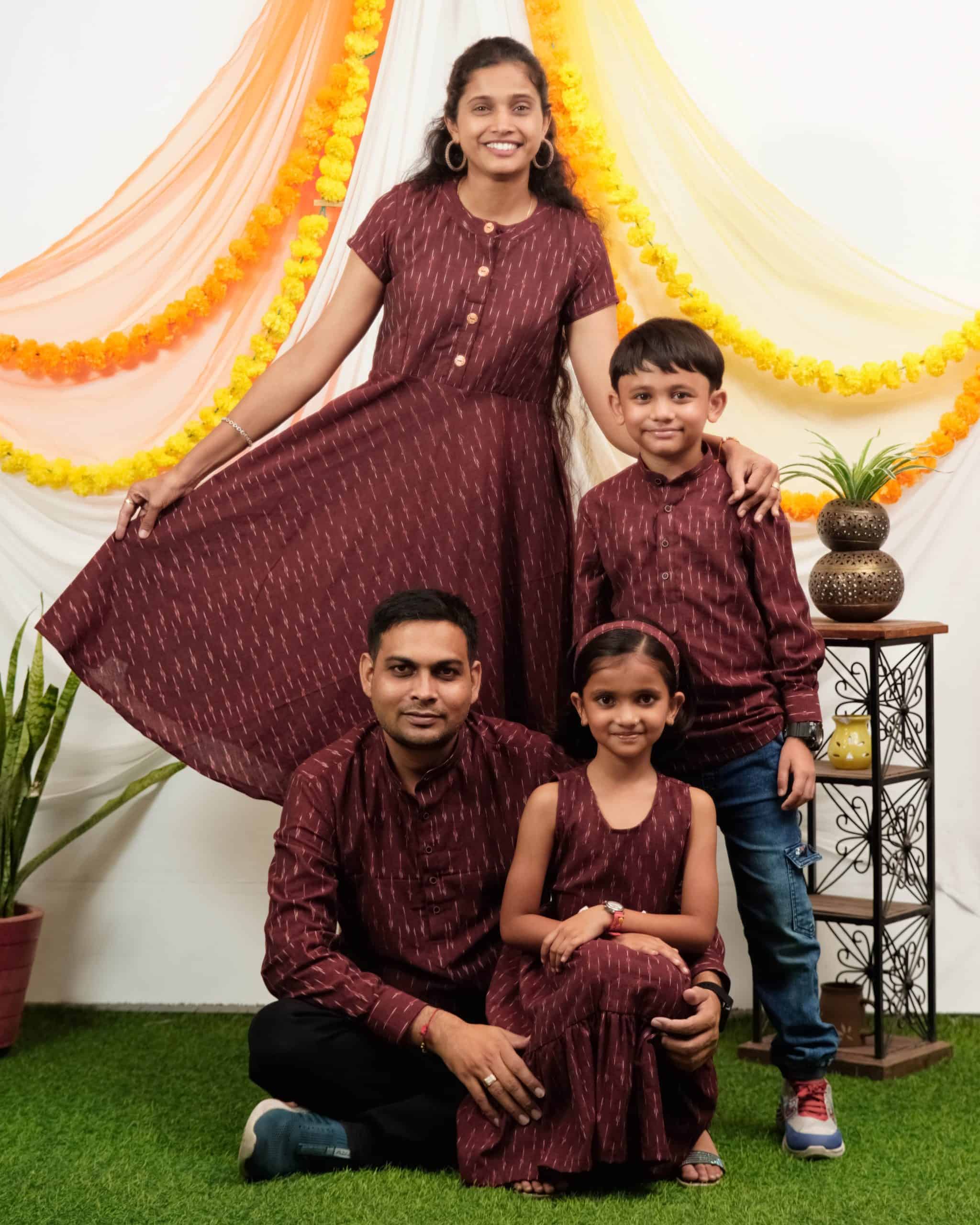 Maroon Glorious Family Set