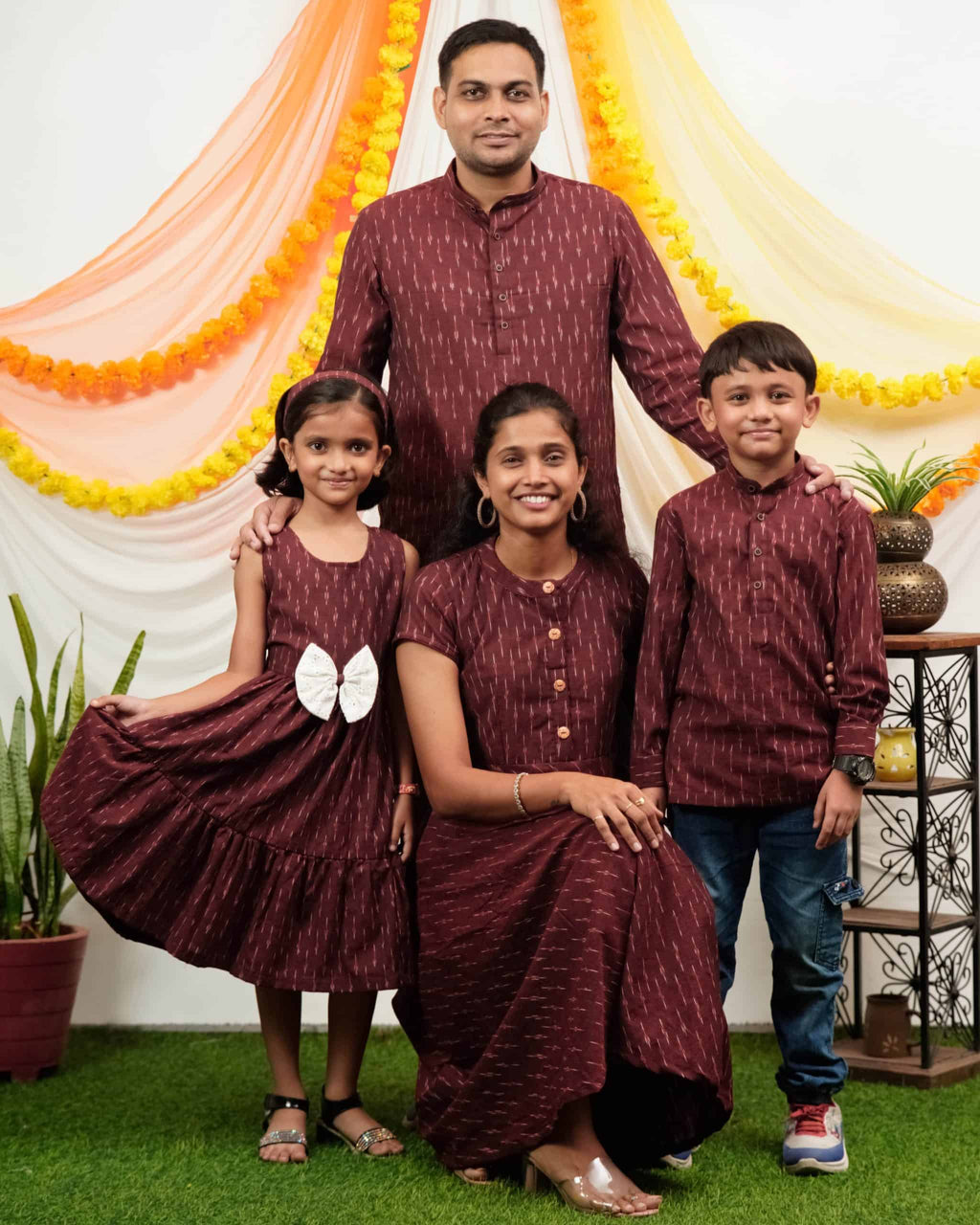 Maroon Glorious Family Set