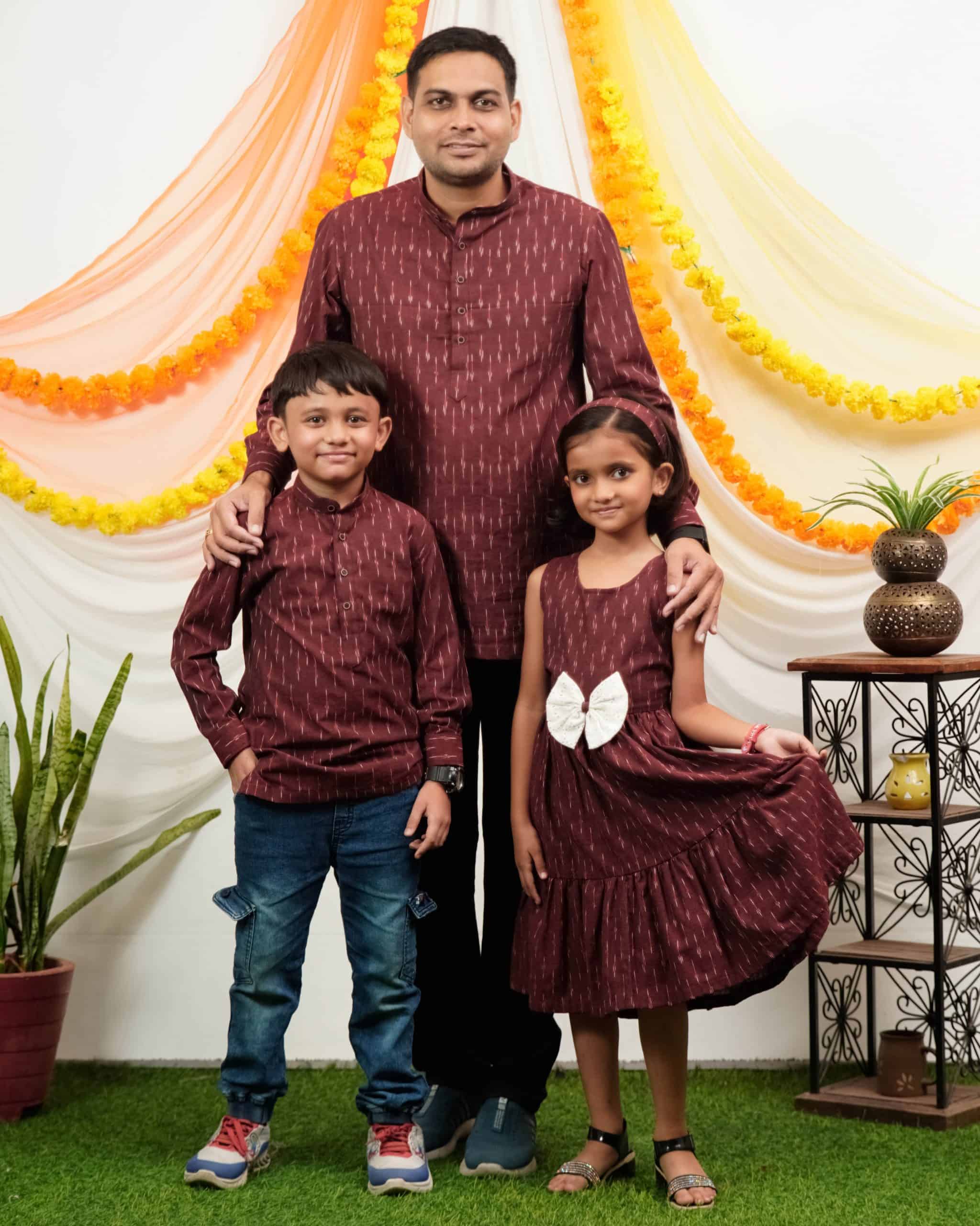 Maroon Glorious Father Kid Twining